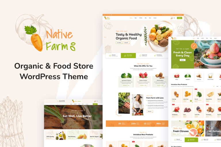 NativeFarm – Organic & Healthy Food WordPress Theme