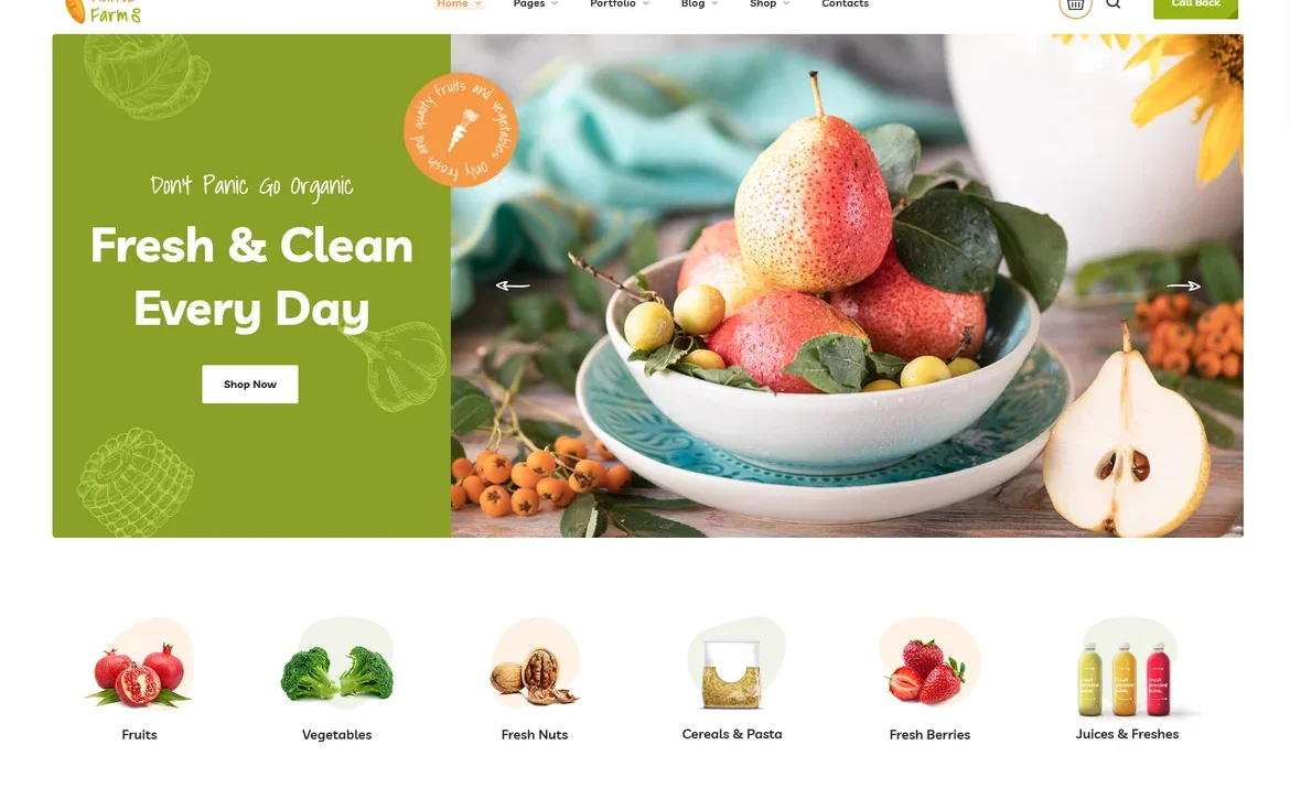 NativeFarm – Fresh produce WordPress Theme