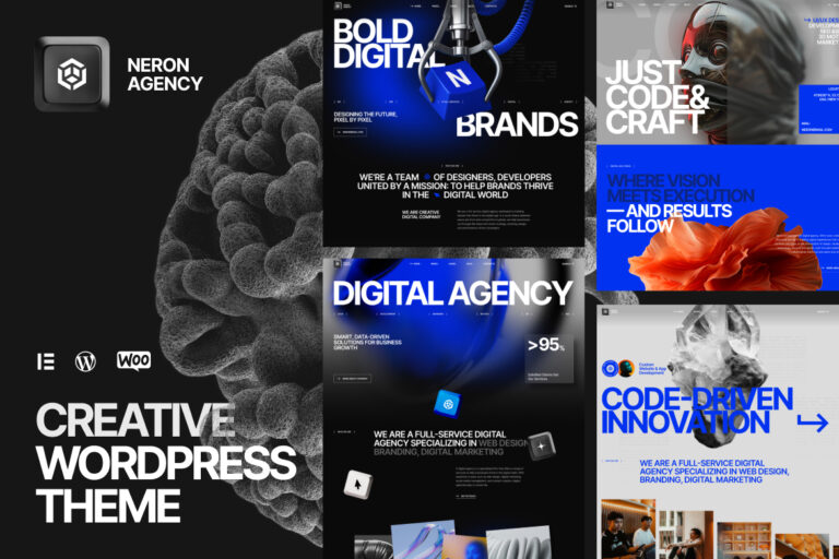 Neron – Creative Agency & Portfolio WordPress Theme