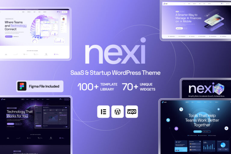 Nexi – SaaS & Technology WordPress Theme