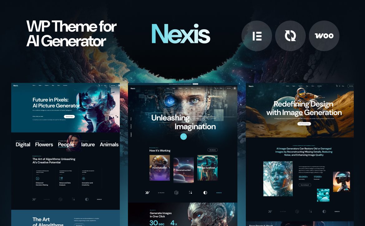 Nexis AI Agency WordPress theme