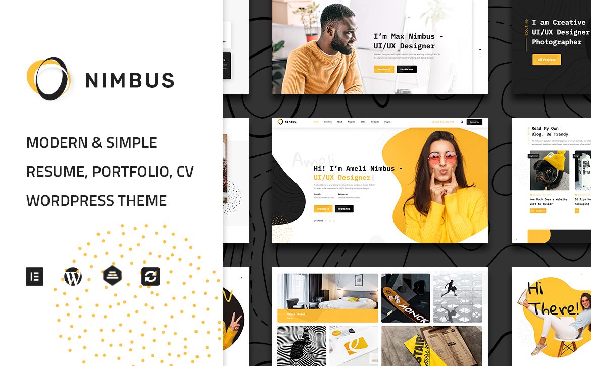 Nimbus CV / Portfolio WordPress Theme