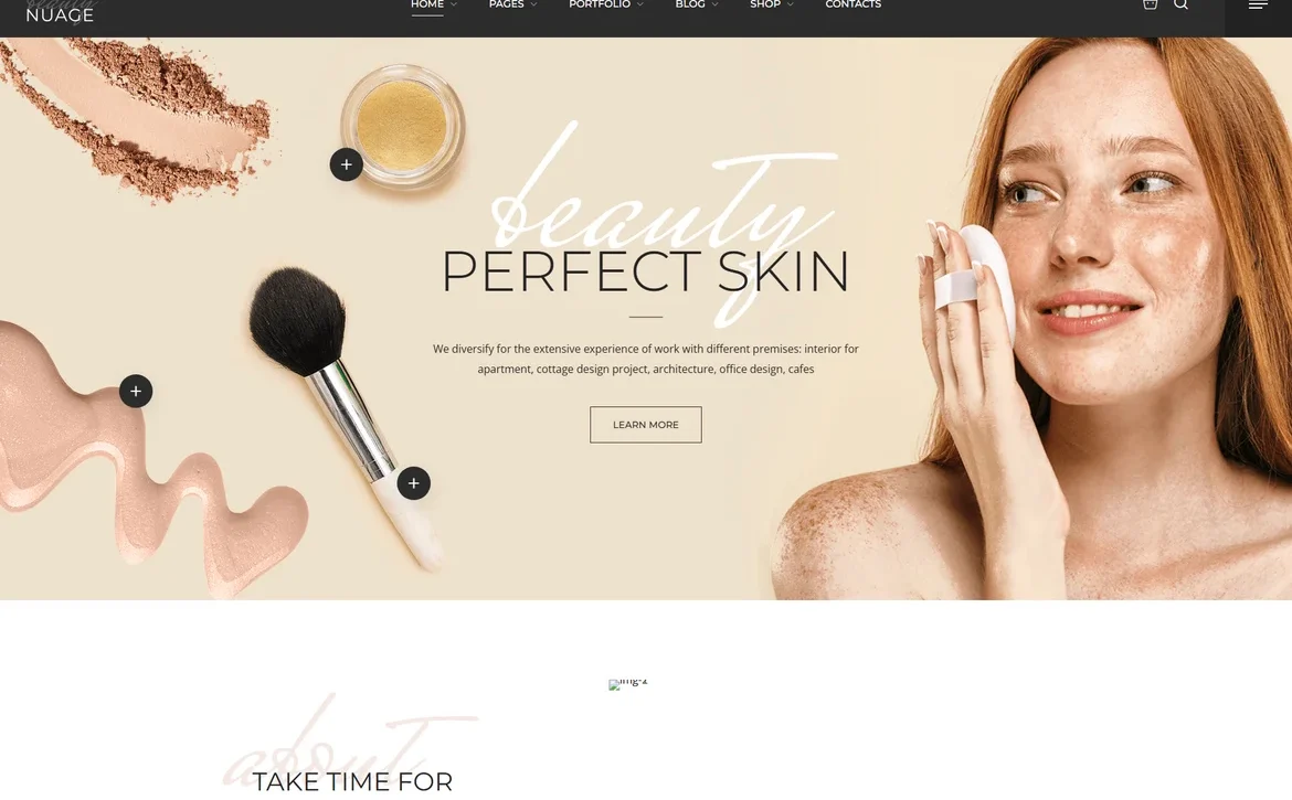 Nuage – Skincare beauty WordPress Theme