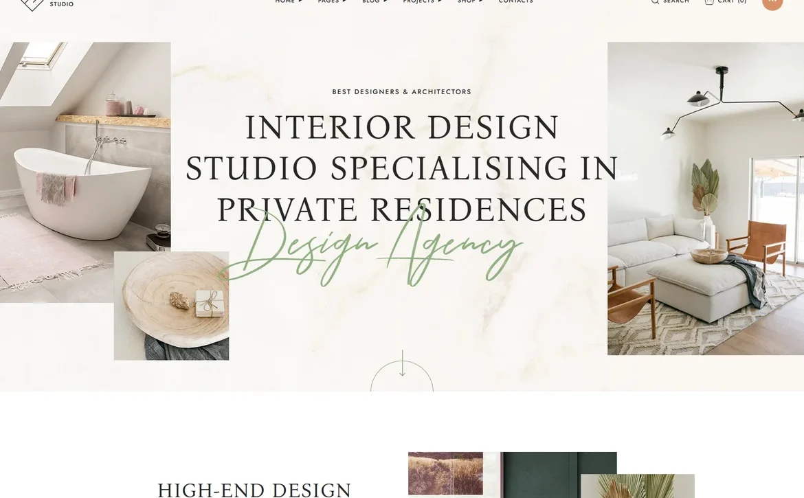 Pembe – Interior design studio WordPress Theme