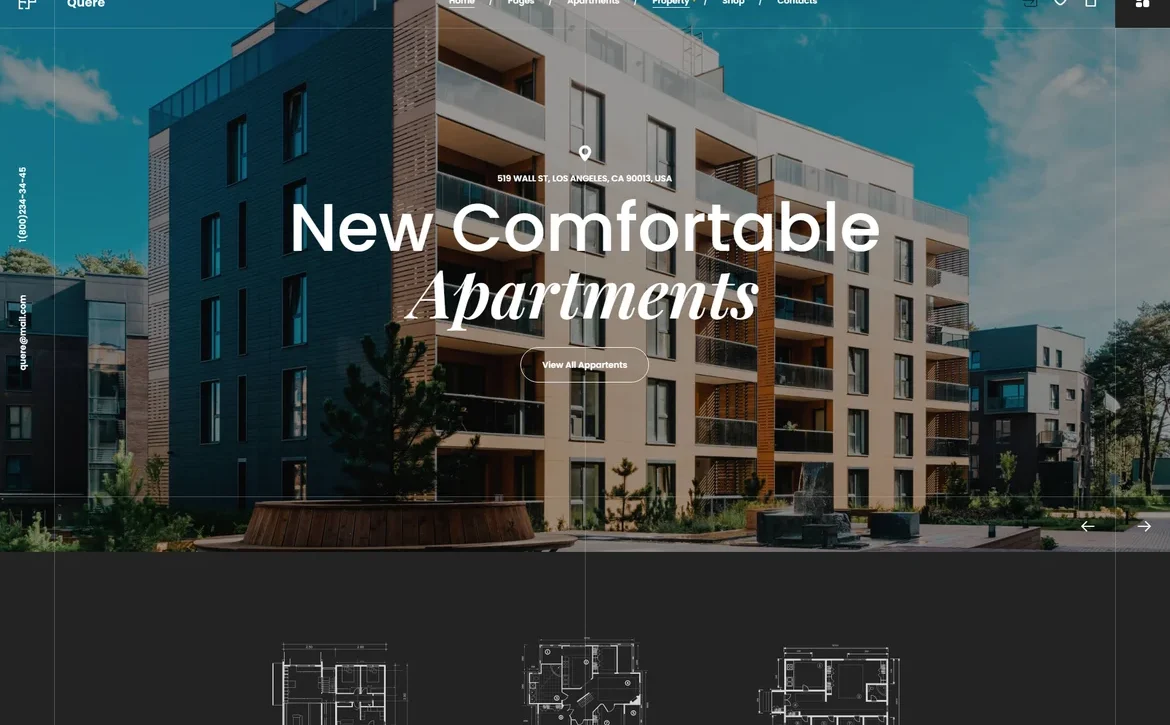Quere – New apartments WordPress Theme