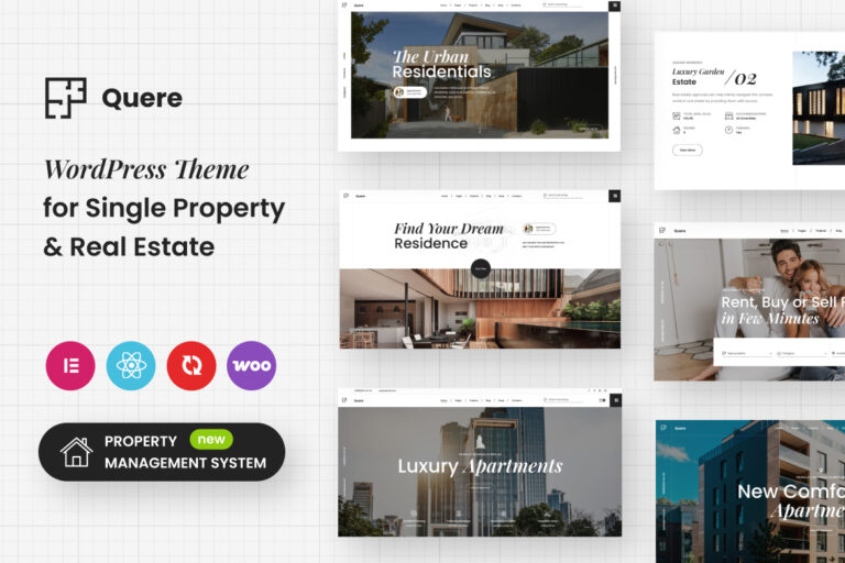 Quere – Real Estate & Apartments WordPress Theme