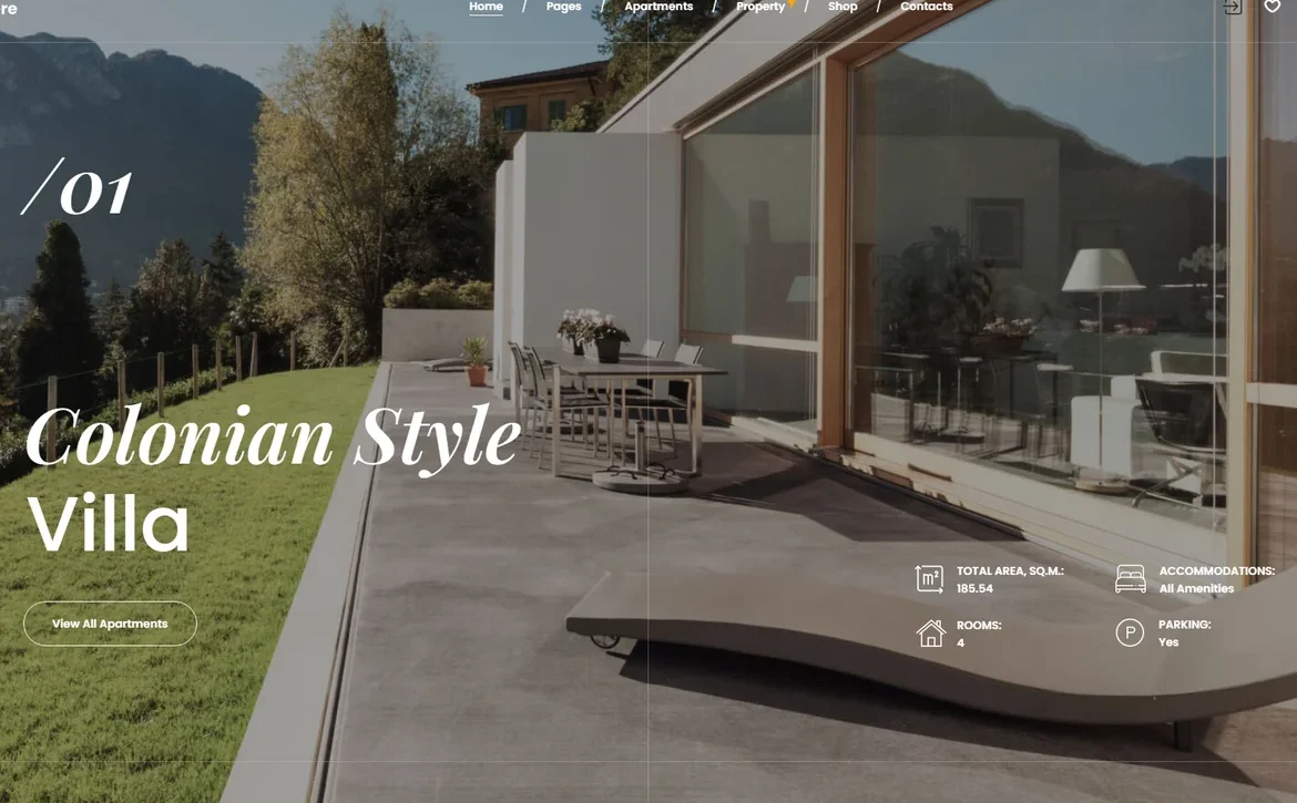 Quere – Villa property WordPress Theme