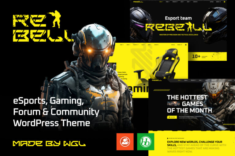 Rebell – eSports & Gaming Forum WordPress Theme
