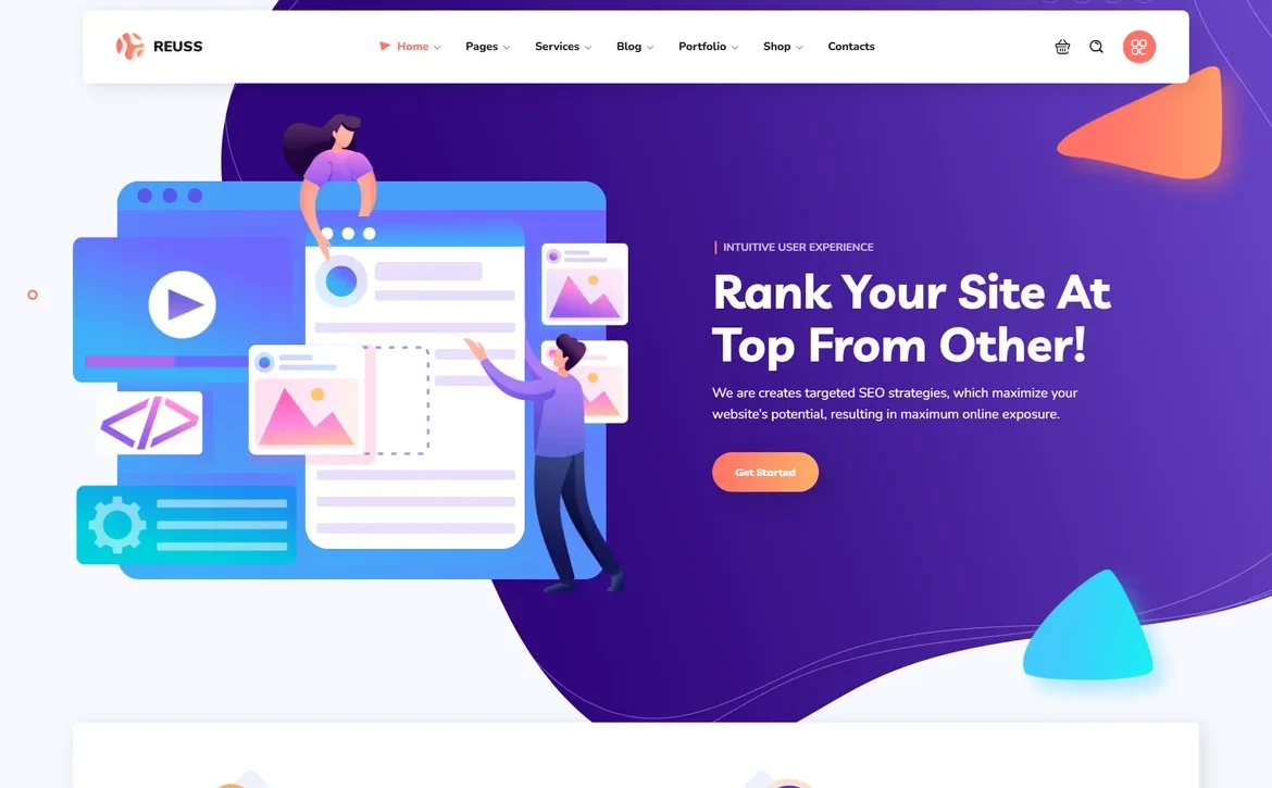 Reuss – SEO ranking WordPress Theme