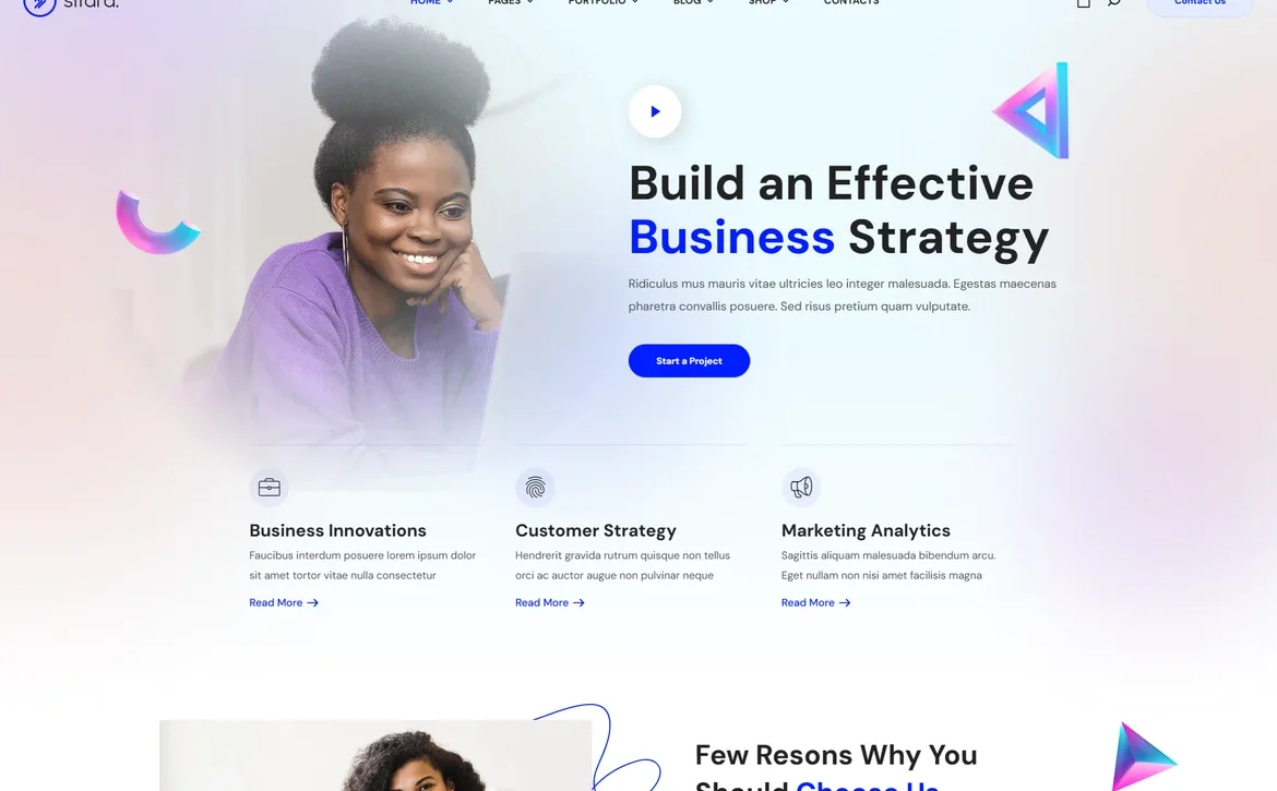 Sifara – Business strategy WordPress Theme