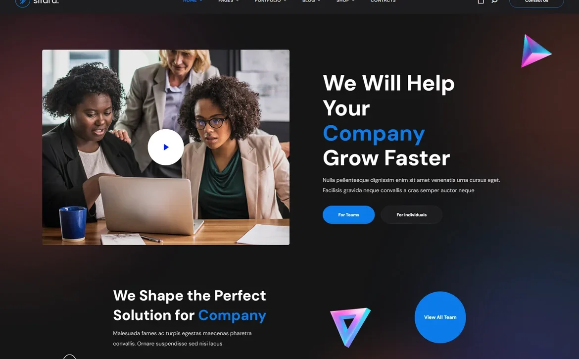 Sifara – Company growth WordPress Theme