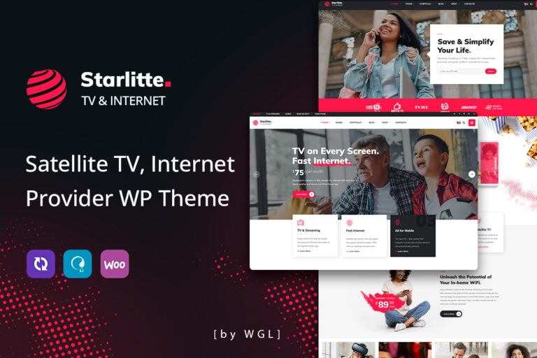 Starlitte – TV & Internet Provider WordPress Theme