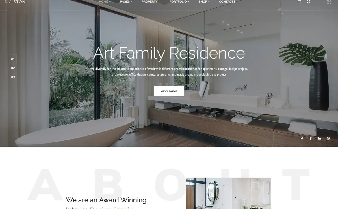 Stoni – Family residence architecture WordPress Theme