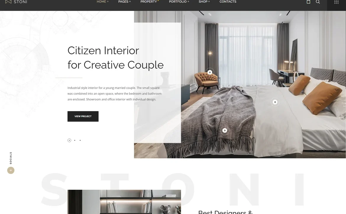 Stoni – Interior design WordPress Theme