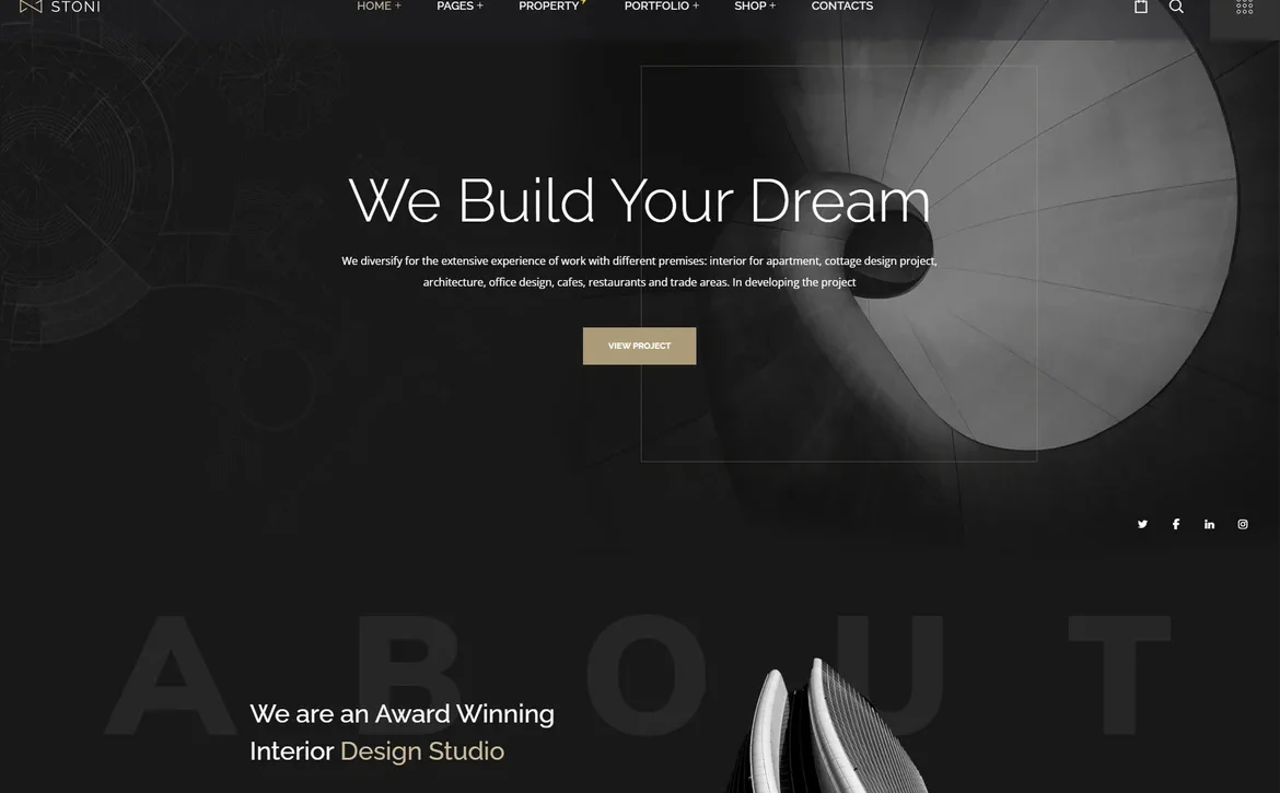 Stoni – Architecture dream design WordPress Theme