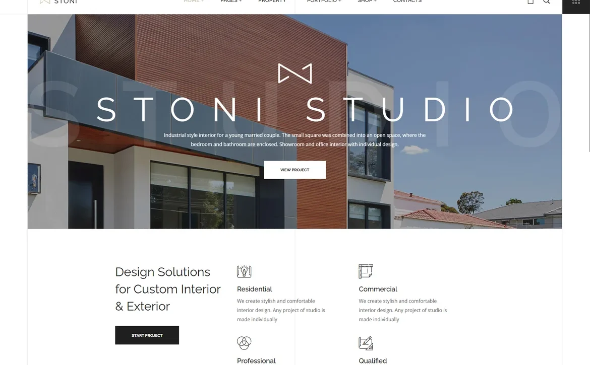 Stoni – Architecture studio WordPress Theme