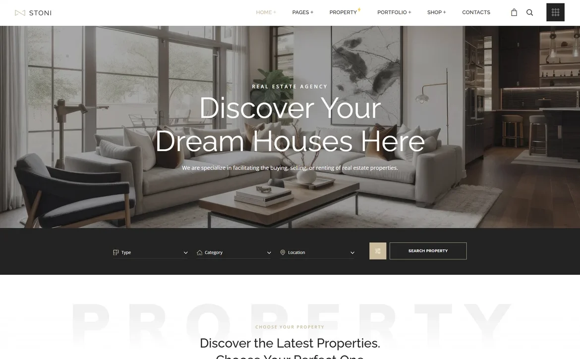 Stoni – Real estate dream houses WordPress Theme