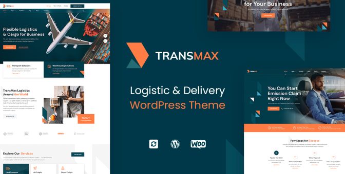 TransMax – Logistics & Delivery Company WordPress Theme