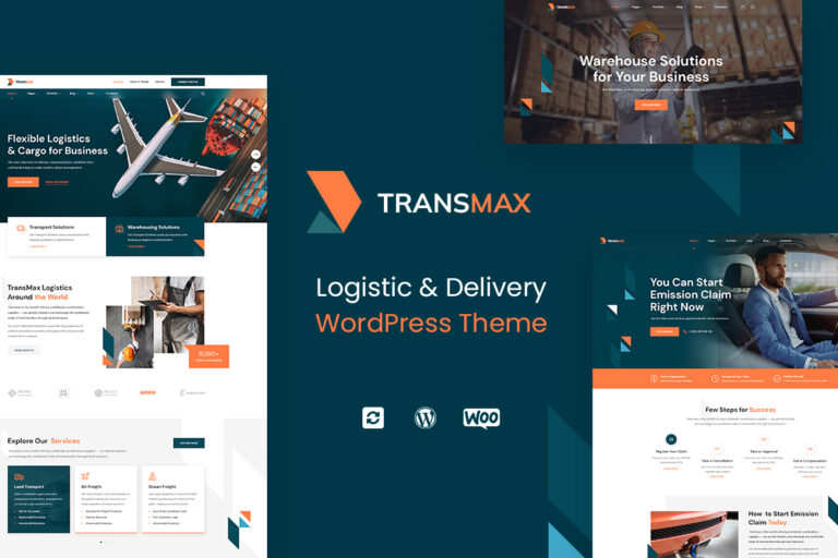 Transmax – Logistics & Delivery Company WordPress Theme