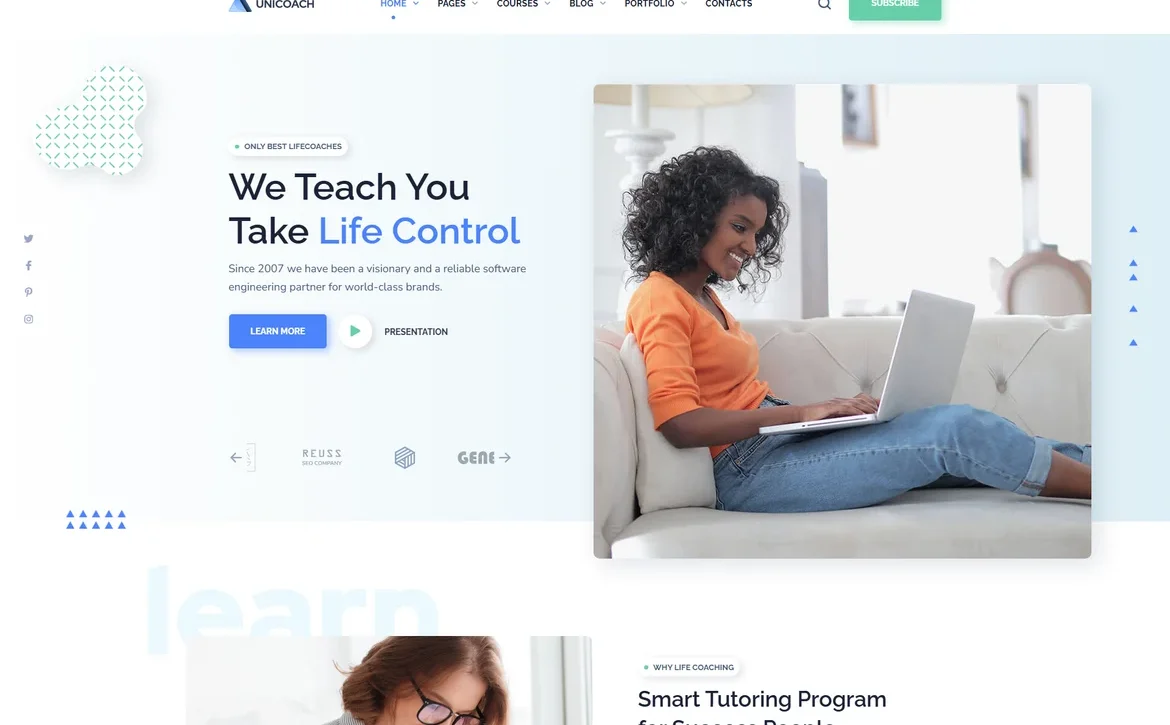 UniCoach – Life coaching control WordPress Theme