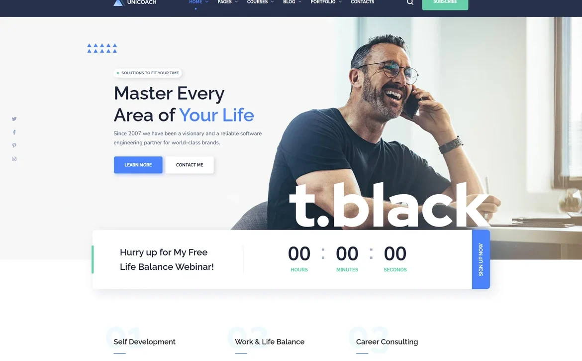 UniCoach – Life balance coaching WordPress Theme