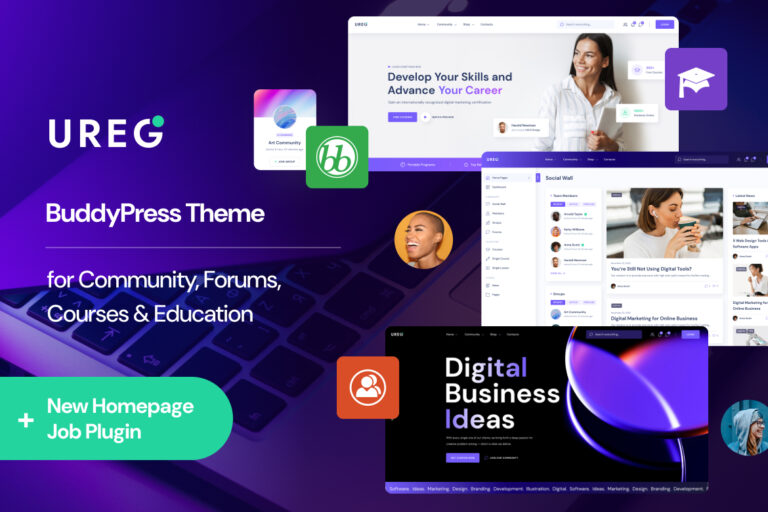 Ureg – BuddyPress & Community WordPress Theme