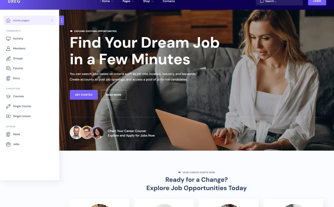 UREG – Job search WordPress Theme