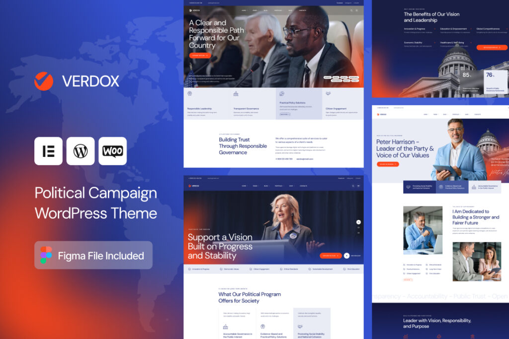 Verdox – Political Election Campaign WordPress Theme