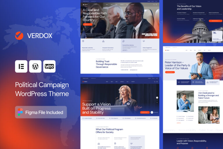 Verdox – Political Election Campaign WordPress Theme