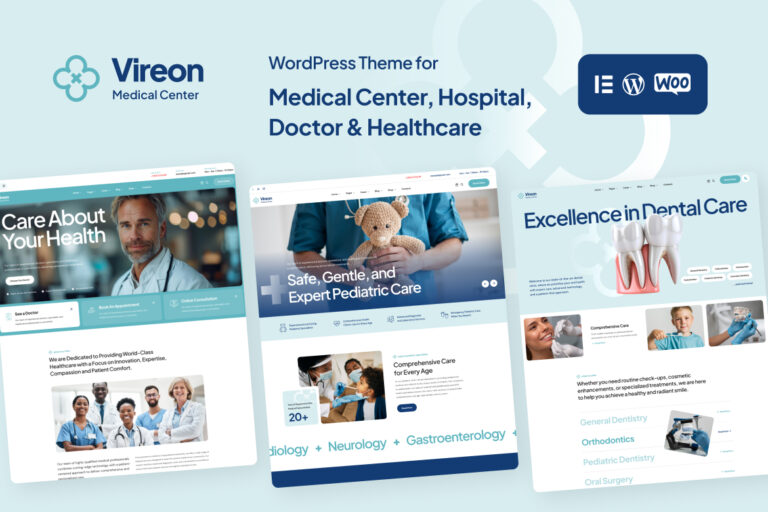 Vireon – Medical Center & Healthcare WordPress Theme