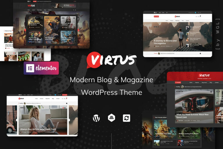 Virtus – Modern Blog & Magazine WordPress Theme