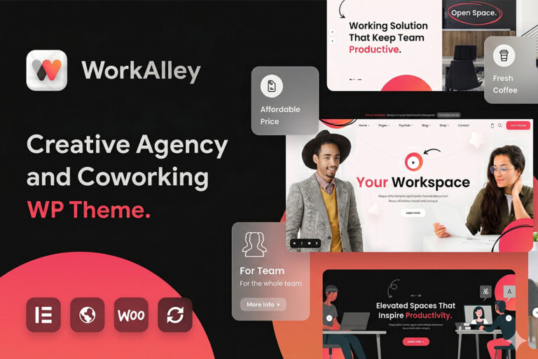 WorkAlley – Creative Agency & Coworking WordPress Theme
