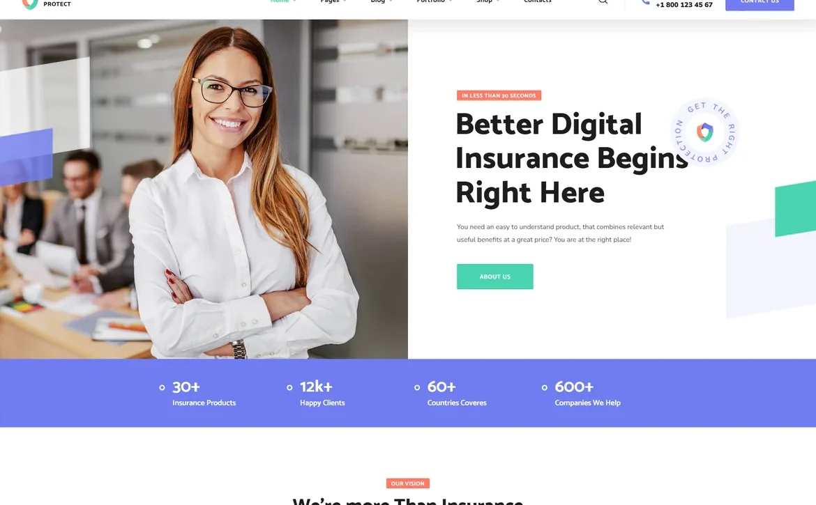 YourProtect – Digital insurance WordPress Theme