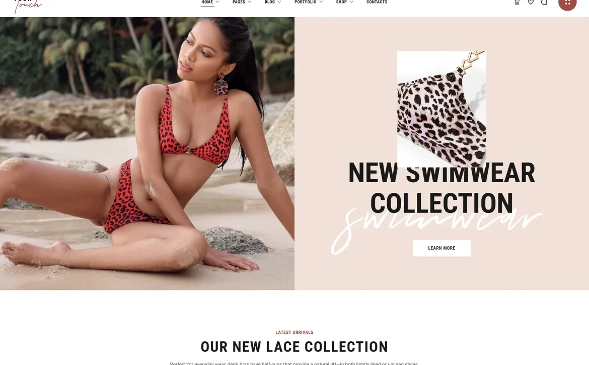 YourTouch – Swimwear collection WordPress Theme