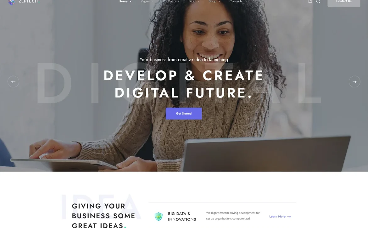 Zeptech – Digital future development WordPress Theme
