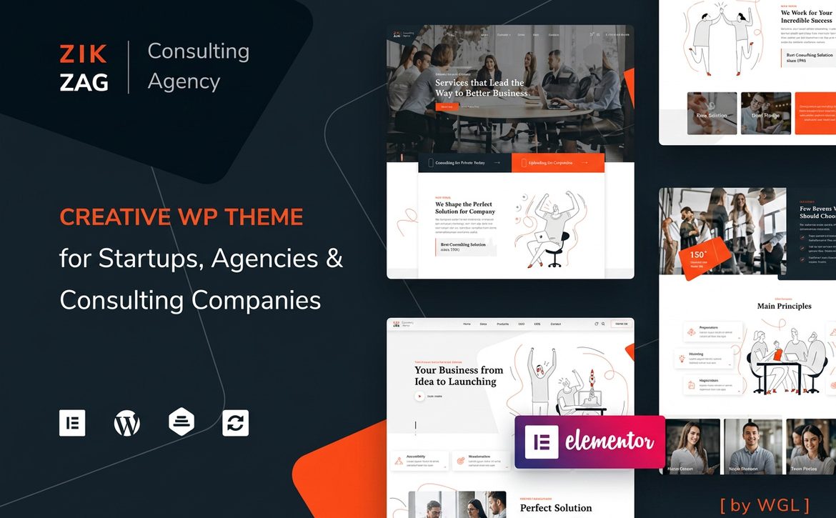 ZikZag – Consulting & Agency WordPress Theme