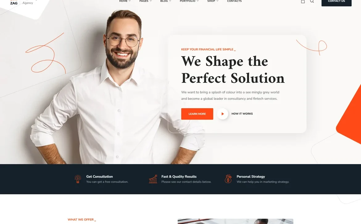 ZikZag – Business solution profile WordPress Theme