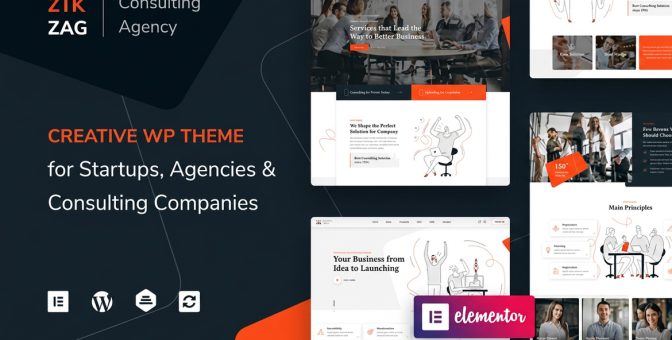 ZikZag – Consulting & Agency WordPress Theme