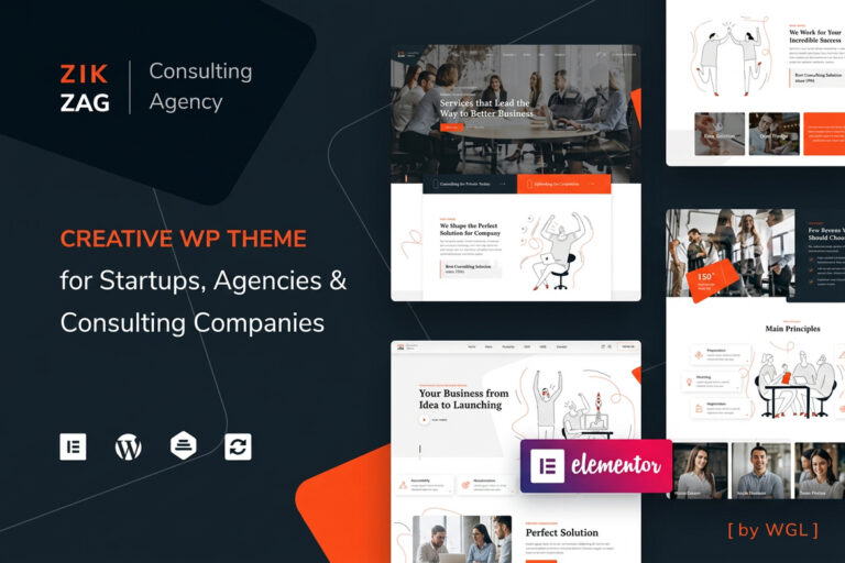 ZikZag – Consulting & Agency WordPress Theme
