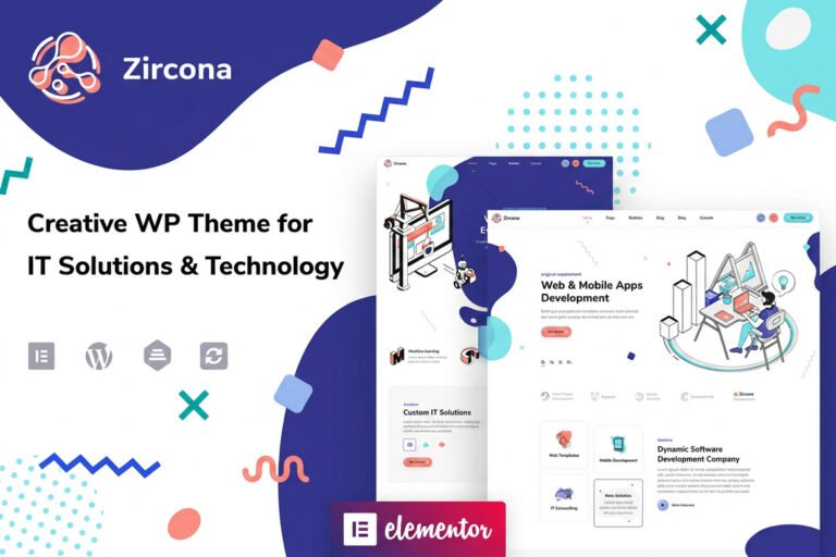 Zircona – IT Solutions & Technology WordPress Theme