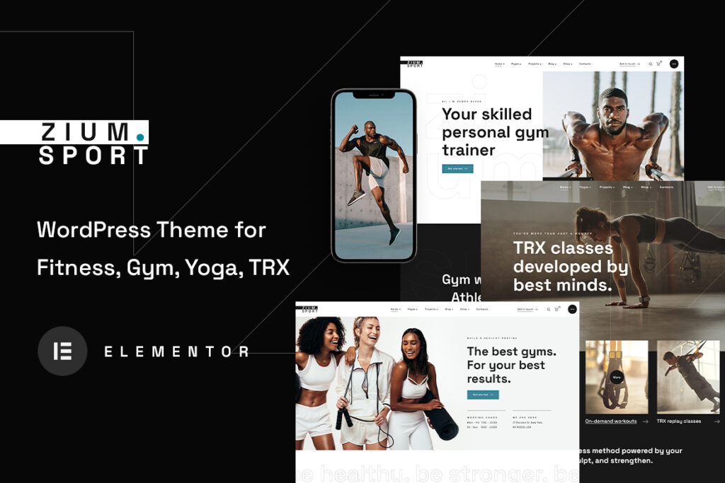 Zium – Sports and Fitness WordPress Theme