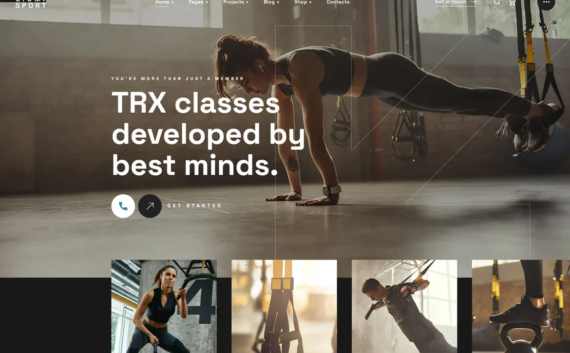 Zium – TRX classes WordPress Theme