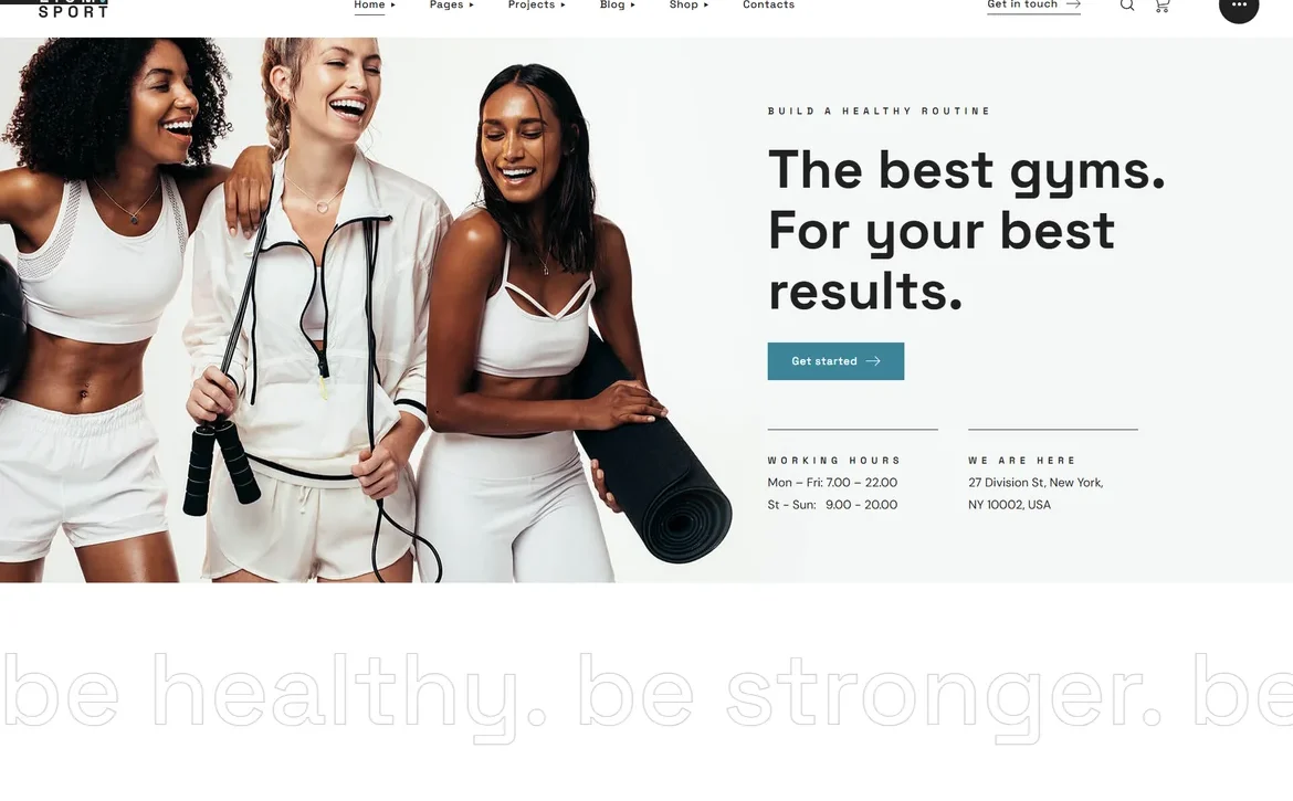 Zium – Gym results WordPress Theme