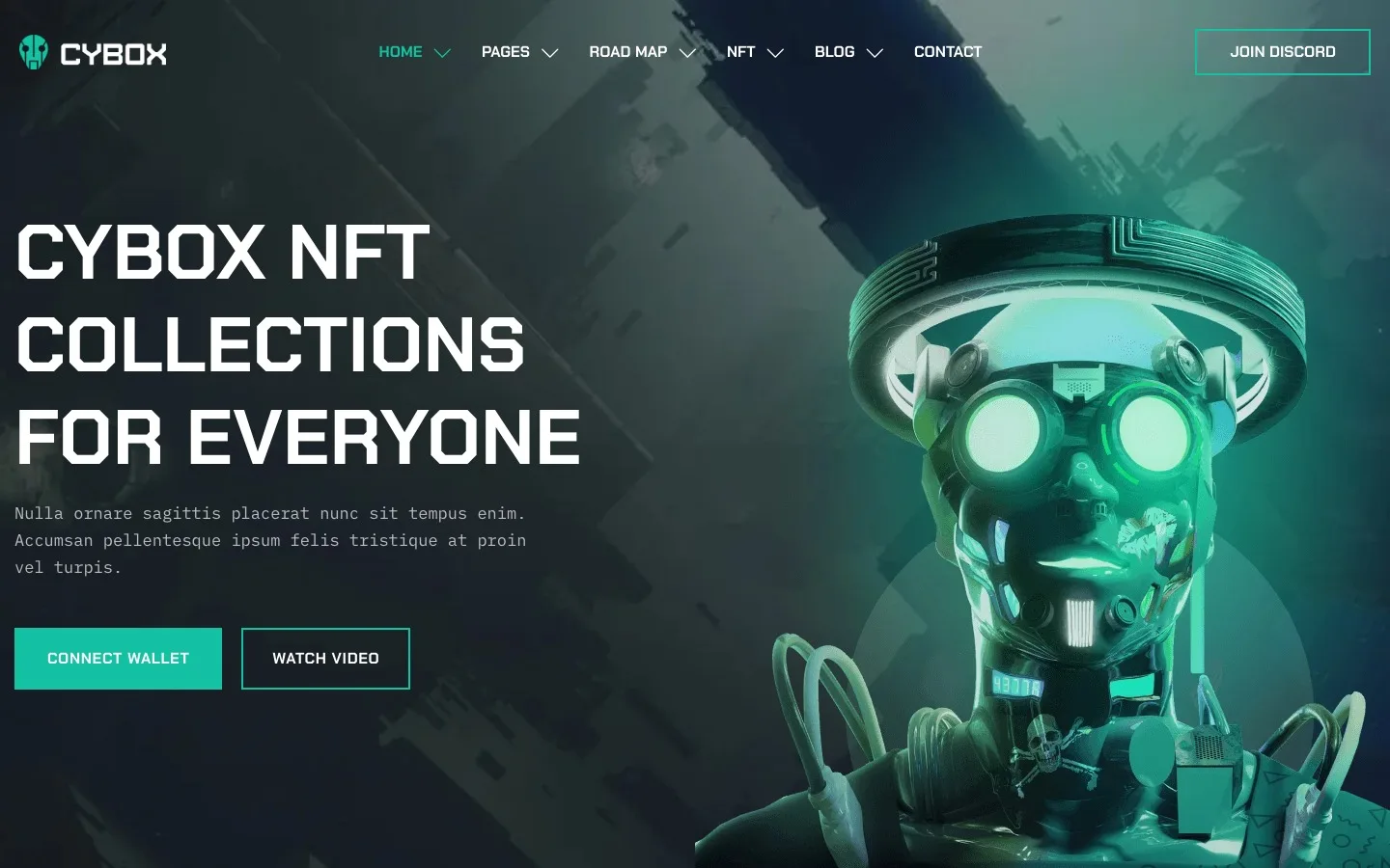 Cybox NFT portfolio affiliate WordPress theme WooCommerce