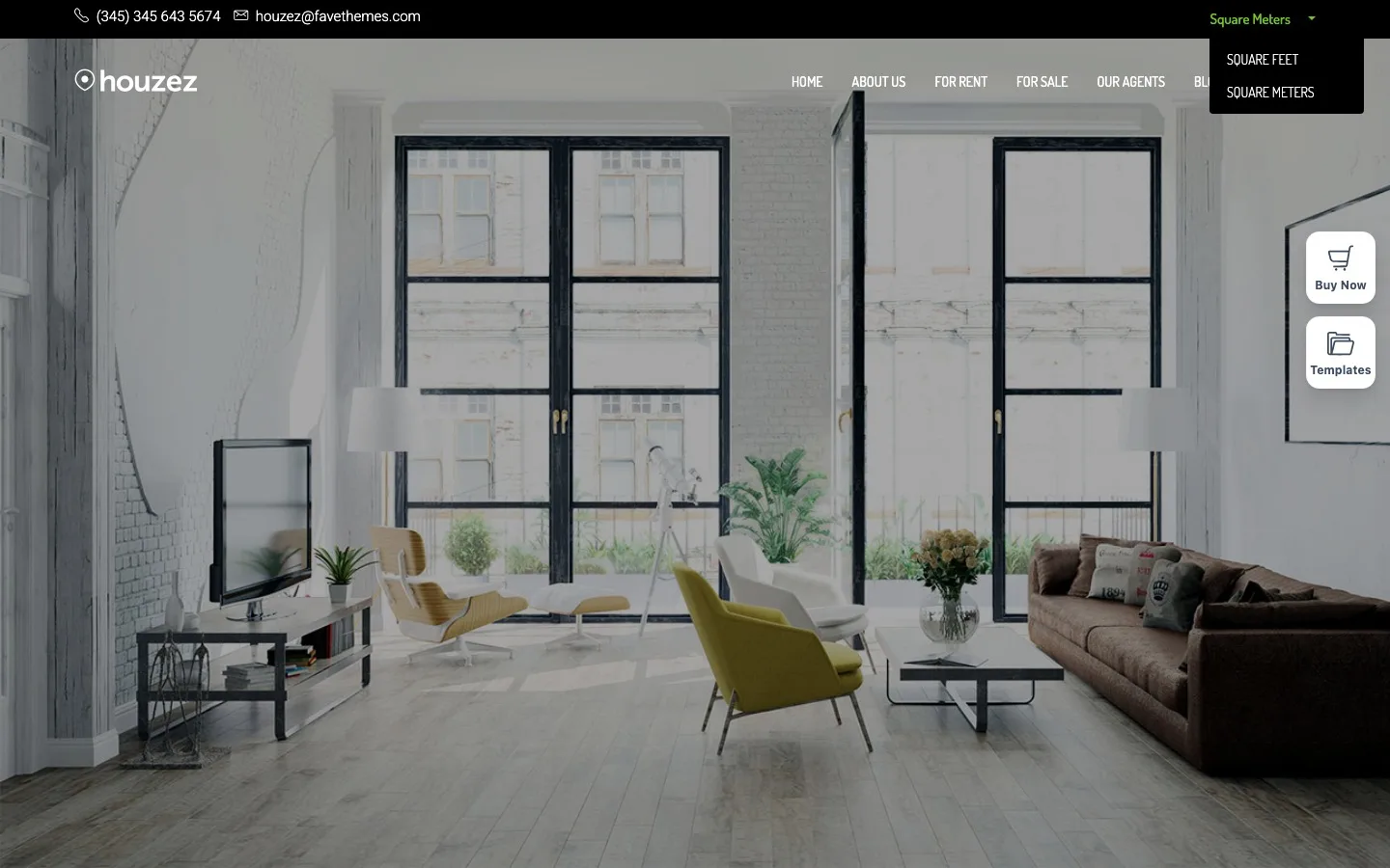 Houzez real estate WordPress theme property listings IDX MLS