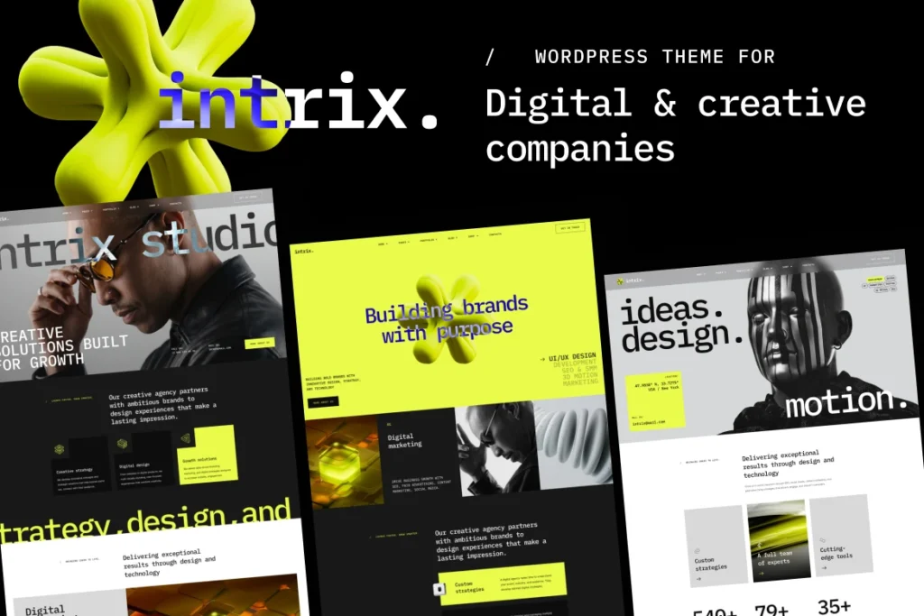 Intrix – Digital and Creative Agency WordPress Theme