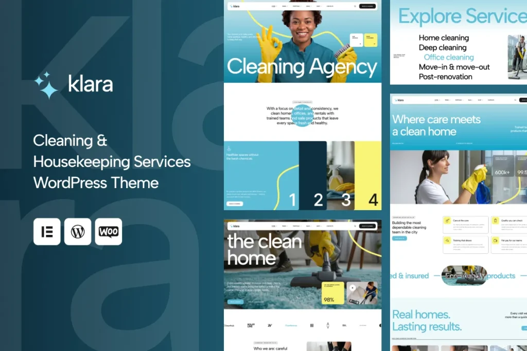 Klara – Cleaning Agency WordPress Theme